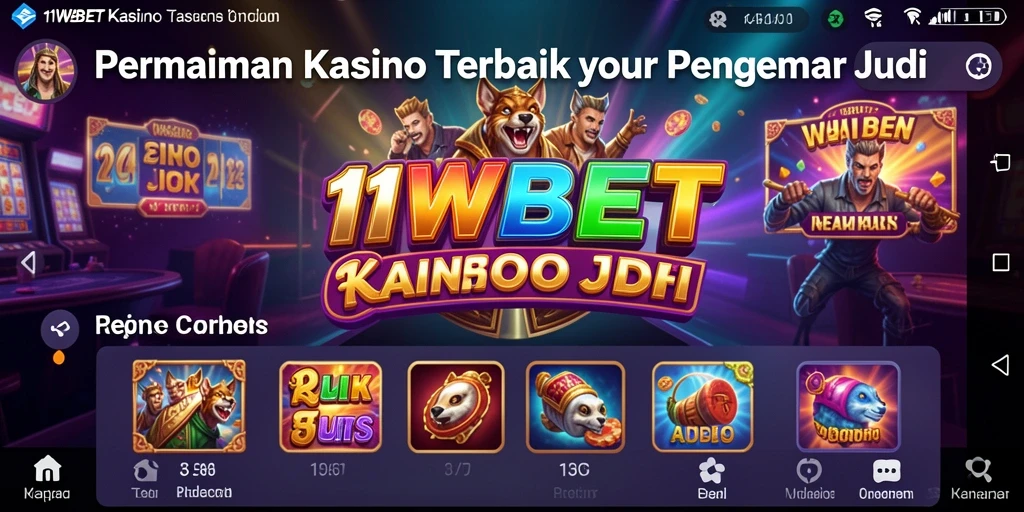 Screenshot gameplay menampilkan momen mendebarkan di Kasino 11WBET.