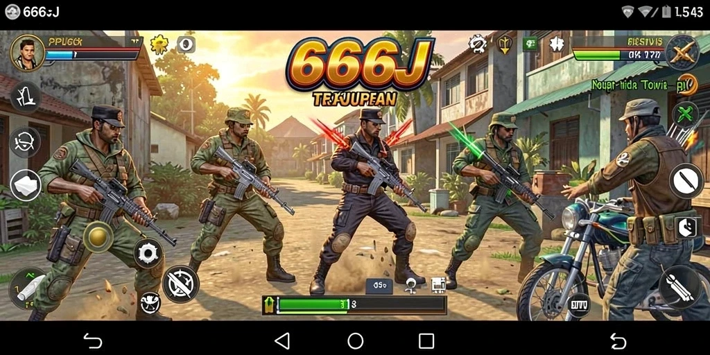Tampilan antarmuka 666J yang sederhana dan efektif.