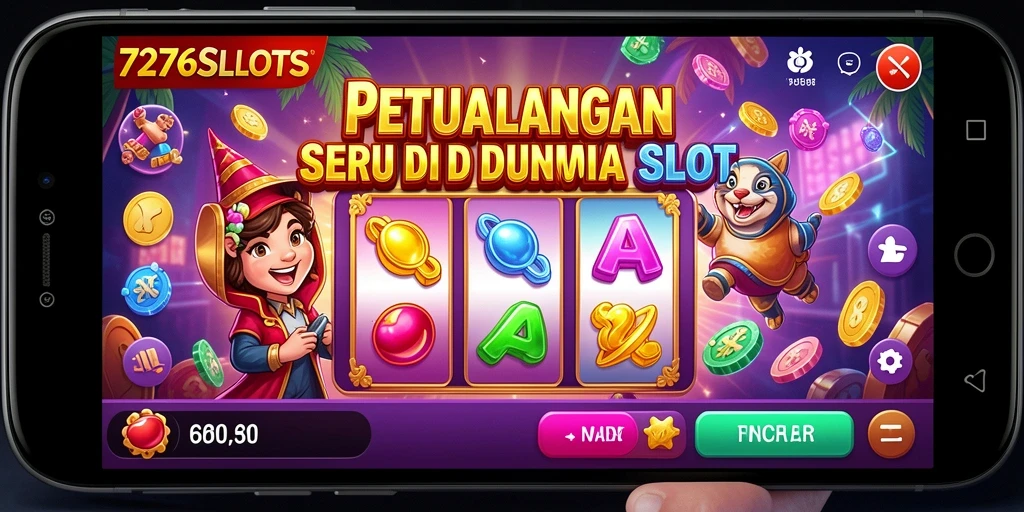 Tampilan gameplay 7276SLOTS yang menakjubkan dan penuh petualangan.