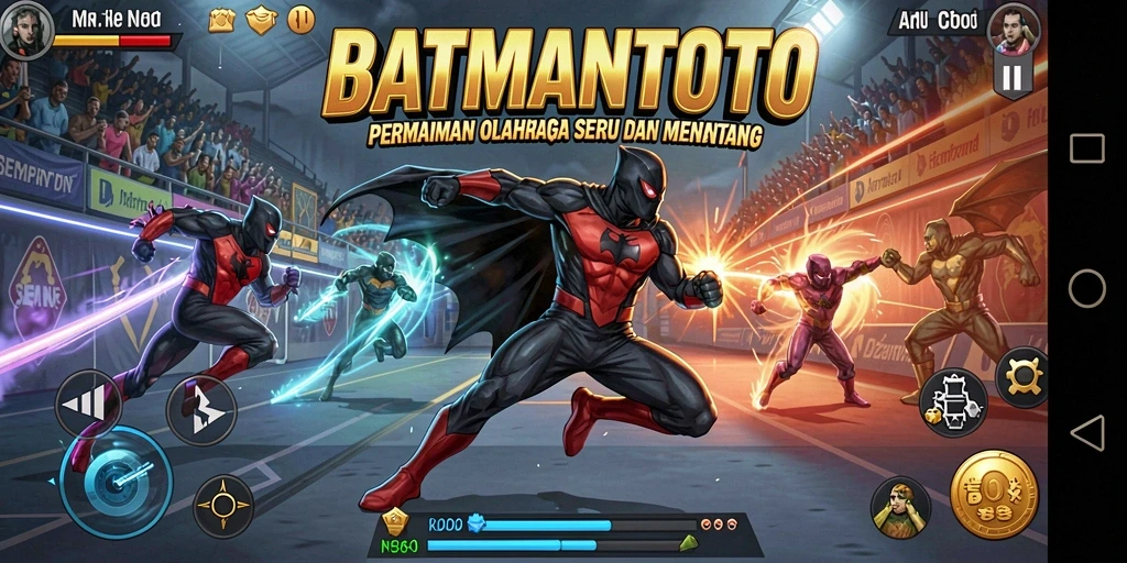 Tampilkan gameplay seru dari BATMANTOTO dalam aksi olahraga.