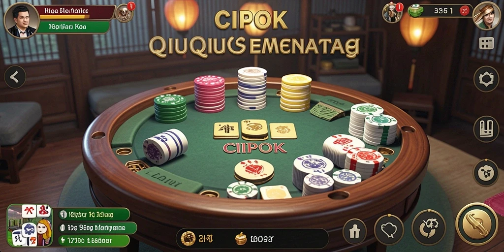 Tampilan gameplay QiuQiu yang menegangkan dan seru.
