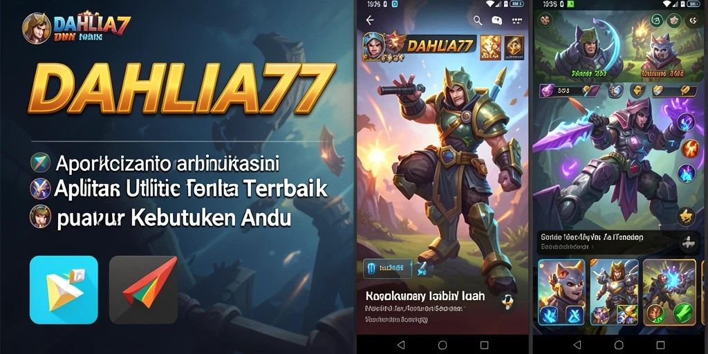 Tampilan utama DAHLIA77 dengan antarmuka pengguna yang intuitif.