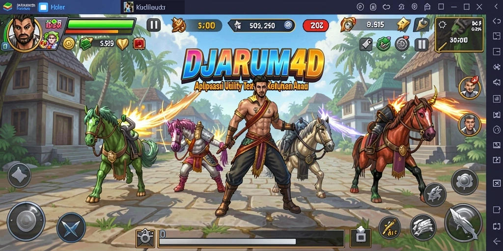 Screenshot utama DJARUM4D menunjukkan antarmuka yang intuitif dan fungsional.