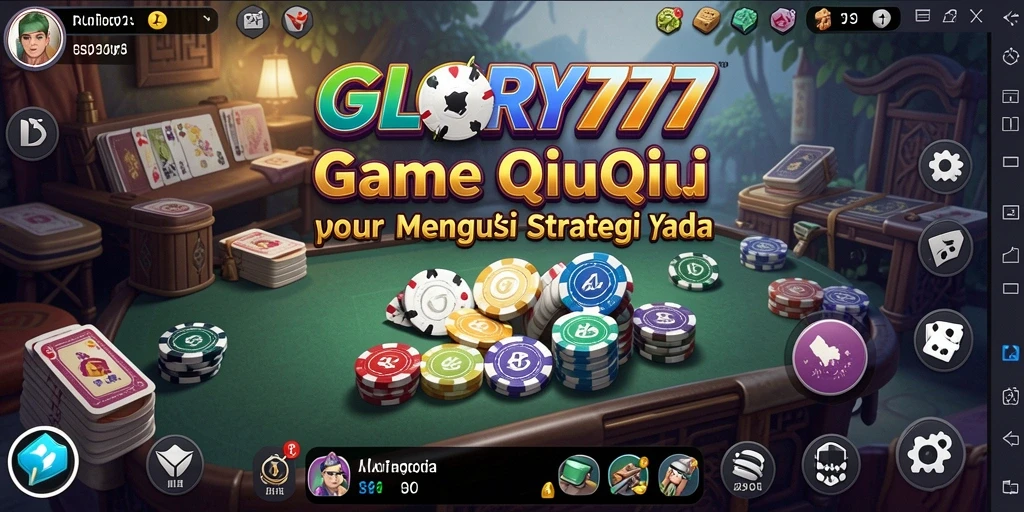 Tampilan gameplay seru dalam GLORY777 QiuQiu.
