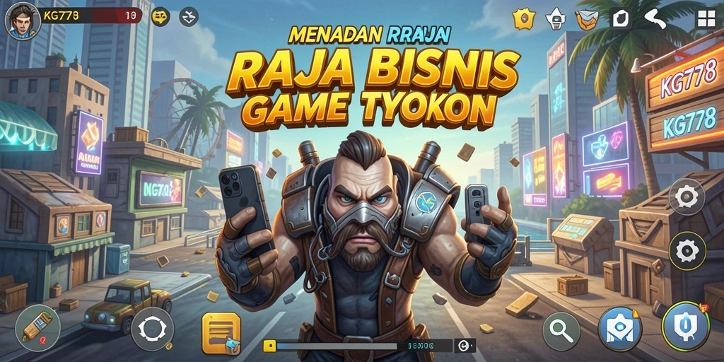 Screenshot menunjukkan gameplay KG778 yang menegangkan dalam dunia Tycoon.