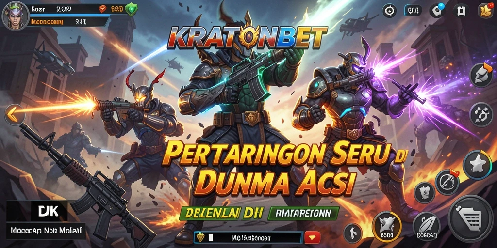 Tampilan menarik dari gameplay aksi KRATONBET yang mendebarkan.