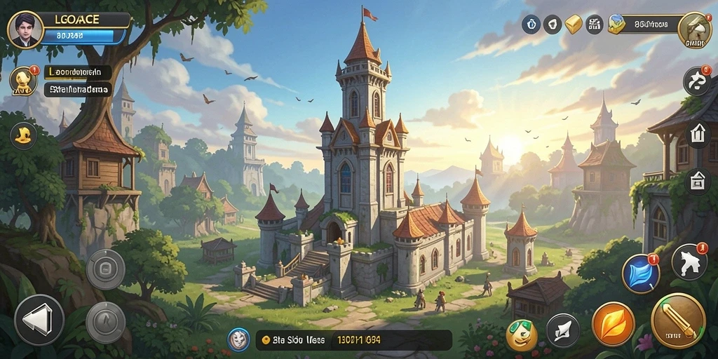 Gameplay LGOACE yang seru dalam pertempuran Tower Defense.