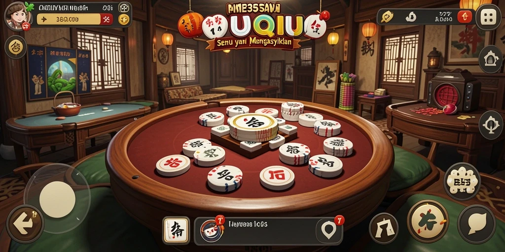 Screenshot gameplay QiuQiu yang seru dan menegangkan.
