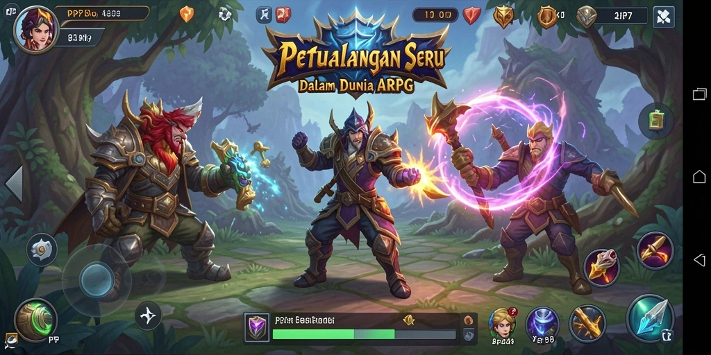 Tampilan gameplay PP7 yang menakjubkan dalam genre ARPG.