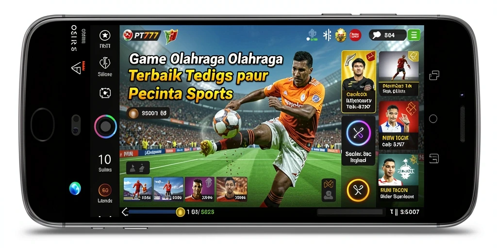 Screenshot utama PT777 menampilkan aksi seru dari gameplay olahraga.