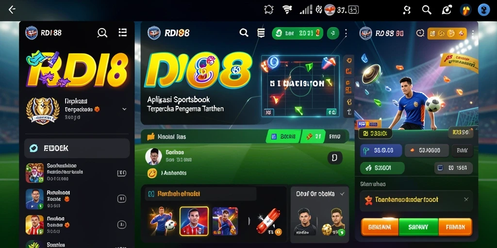 Screenshot utama RDI88 menampilkan antarmuka taruhan olahraga yang menarik dan intuitif.