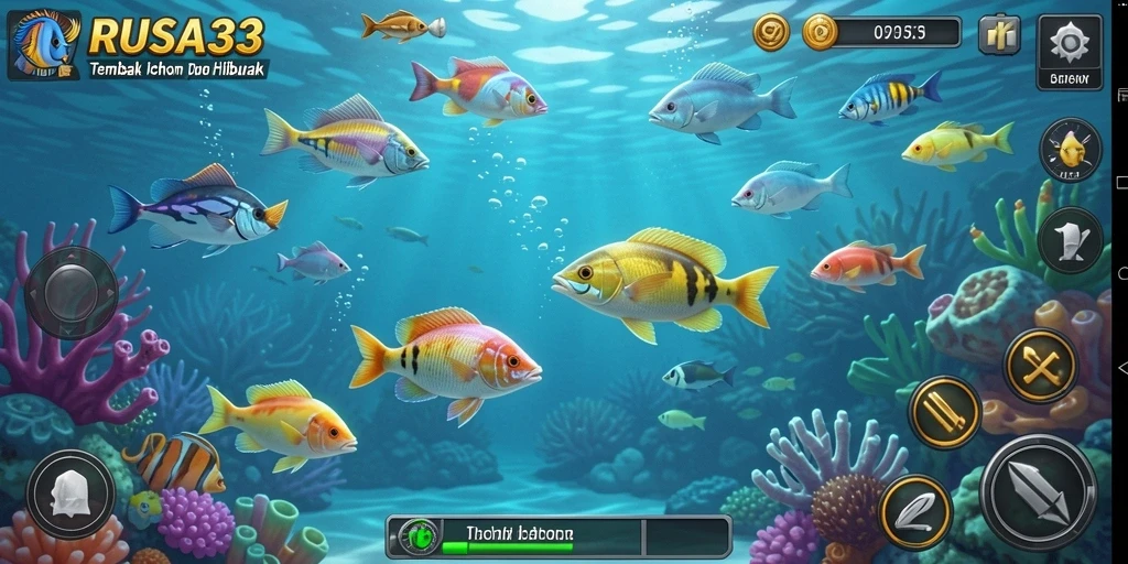 Gameplay RUSA33 Tembak Ikan yang seru dan menarik.