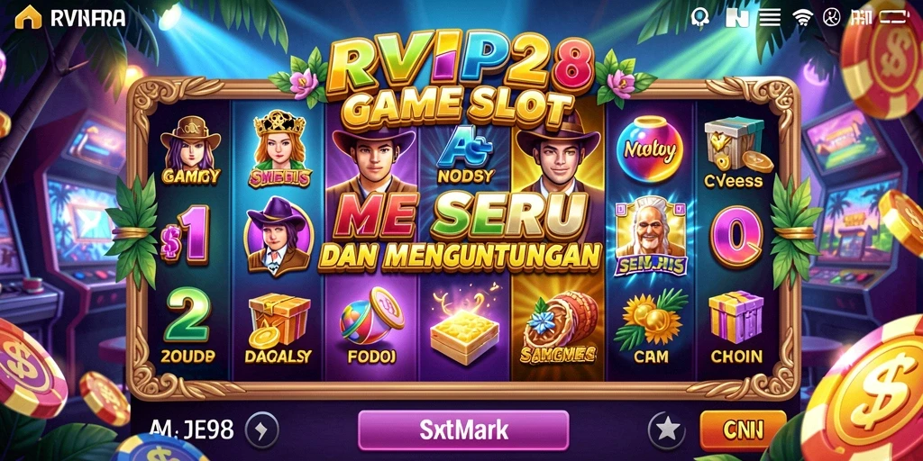 Tampilan permainan Slot RVIP2 yang mengasyikkan dan penuh warna.