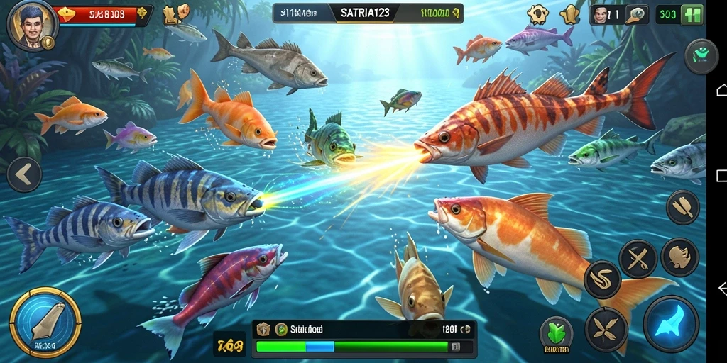 Tampilkan aksi menembak ikan di SATRIA123 yang menarik.