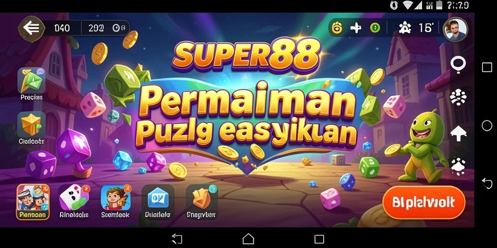 Tangkapan layar utama permainan Puzzle SUPER88 yang menarik.