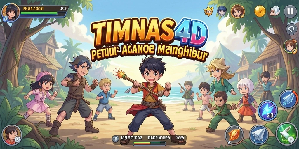 Tampilan gameplay TIMNAS4D yang menarik dan penuh aksi seru.