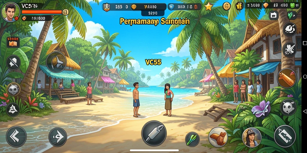 Tampilan gameplay VC55 yang seru dan menghibur.