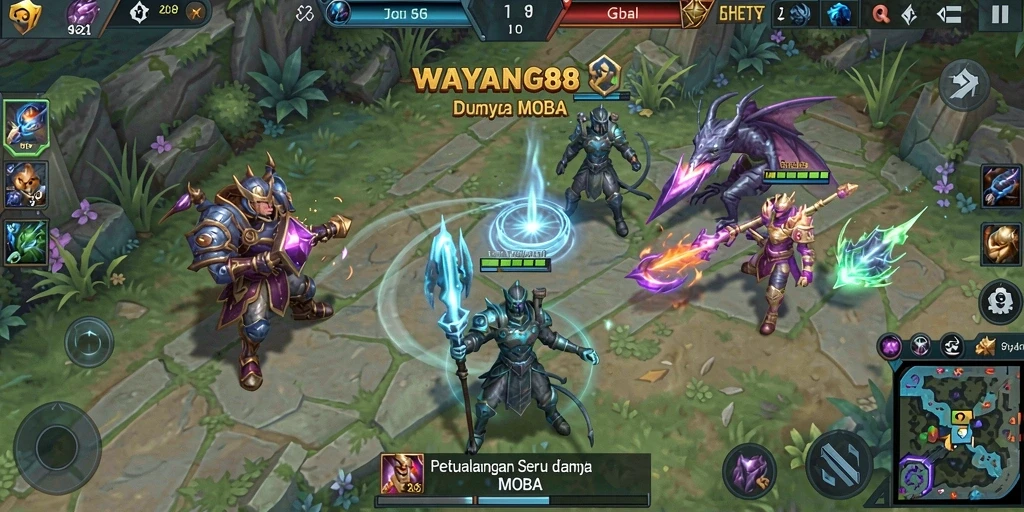Tampilan gameplay seru dan menegangkan dalam WAYANG88.